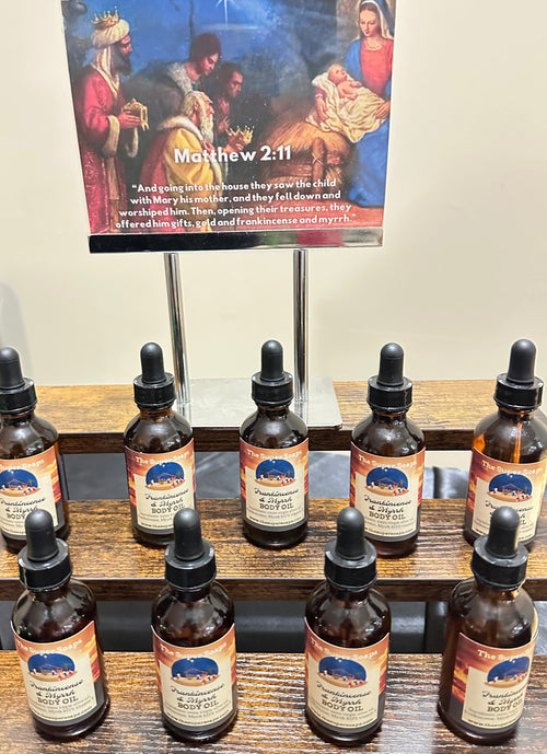 Frankincense and myrrh body oil
