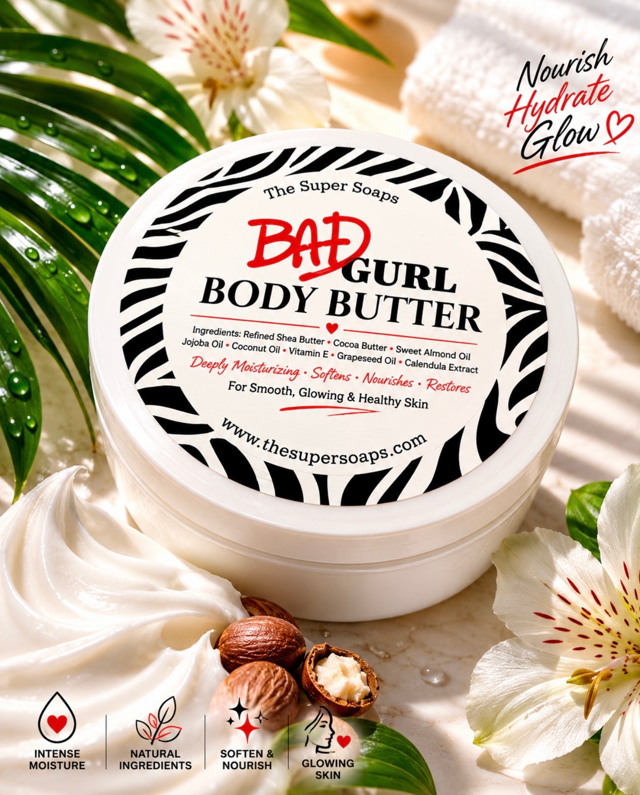 8 oz Bad gurl body butter